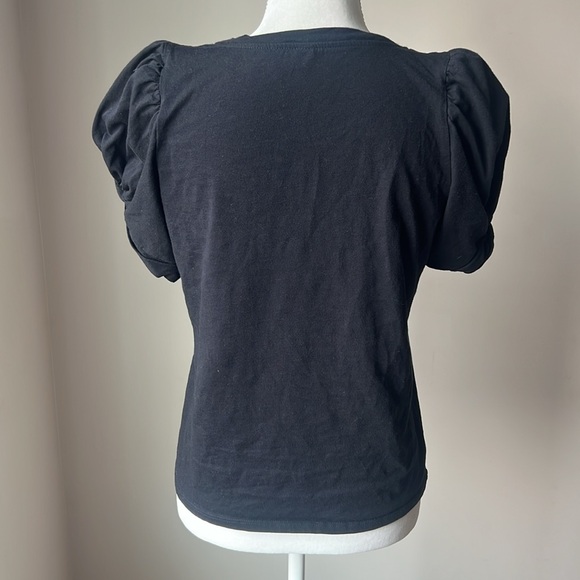 Design Lab Lord & Taylor Top with Ruffled Short Sleeves - Picture 7 of 10